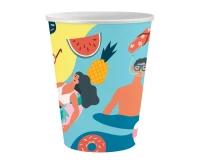 Paper cups Summer collection - Let''s Party (beach), 250 ml/ 6 pcs. EOL