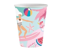 Paper cups Summer collection - Let''s Party (surfing), 250 ml/ 6 pcs. EOL