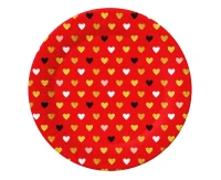 Paper plates XOXO collection (red), 18 cm/ 6 pcs. EOL