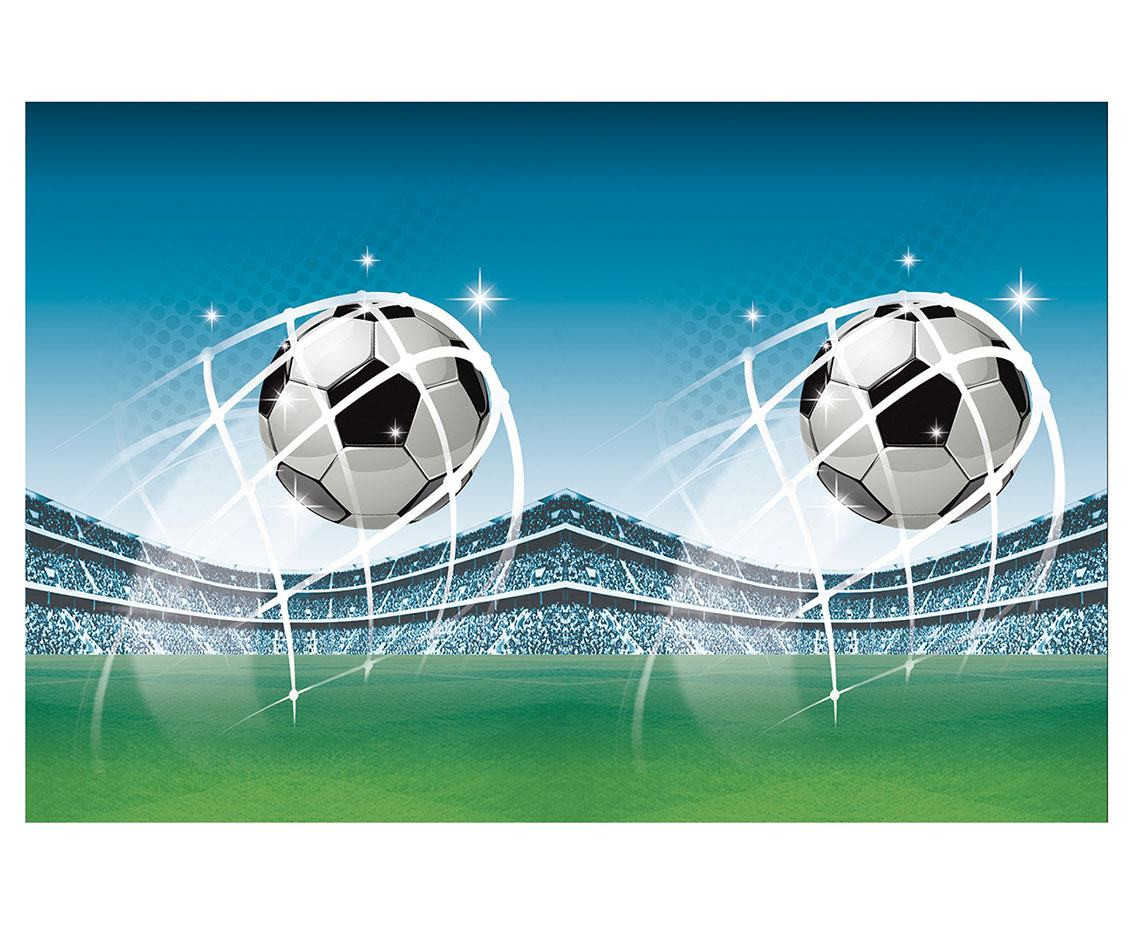 Plastic tablecloth "Soccer Fans", 120x180 cm