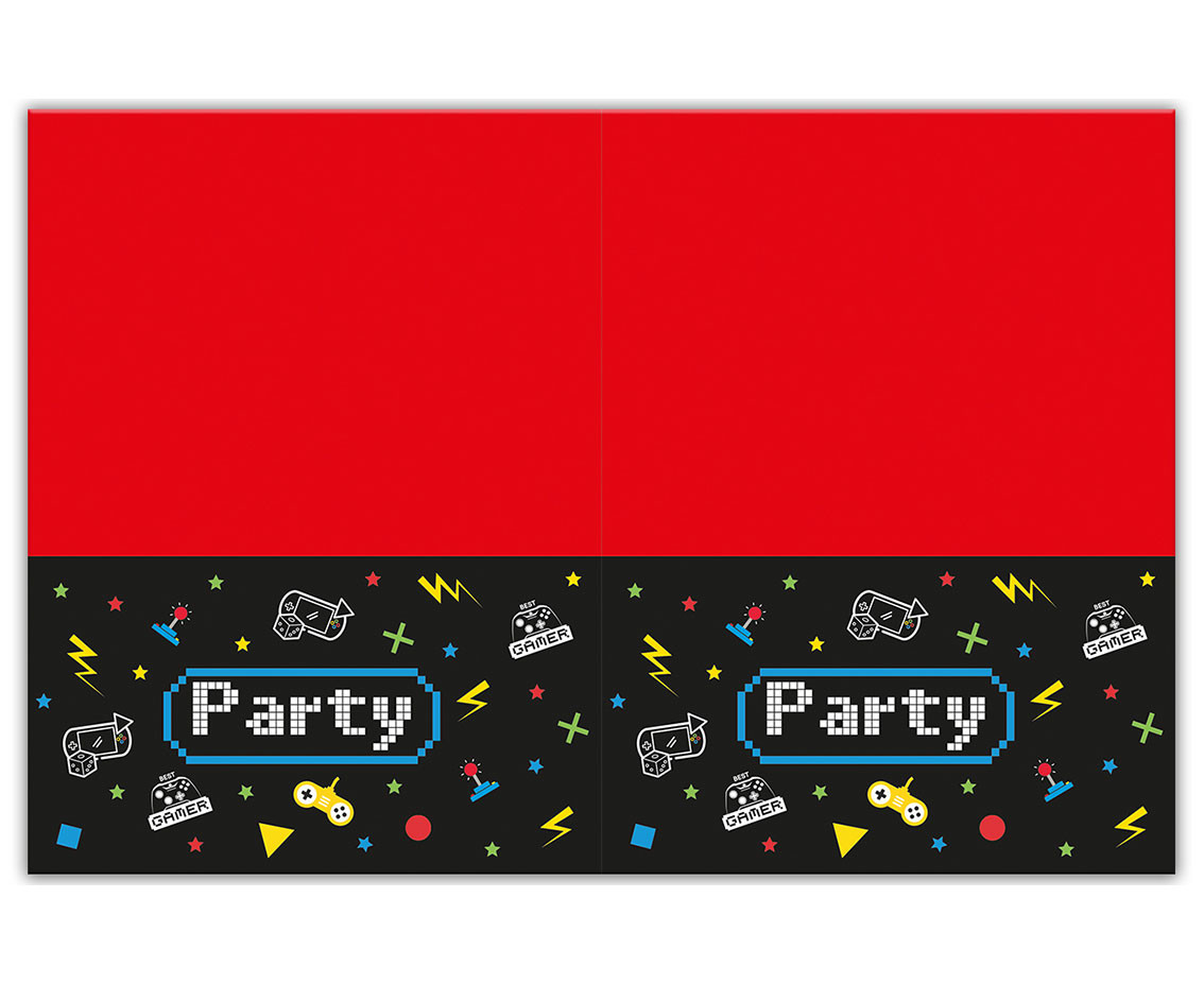 Plastic tablecloth "Gaming Party" 120x180 cm