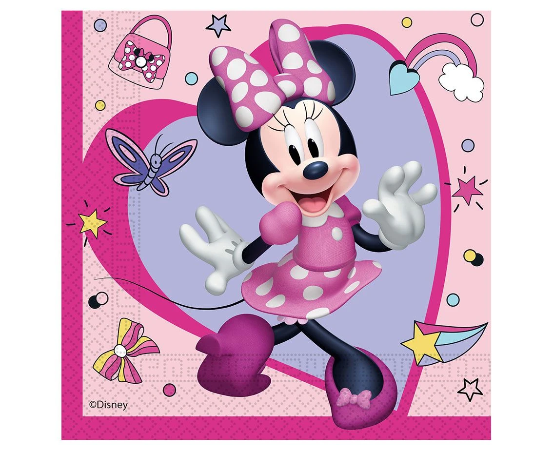Paper napkins Minnie Junior, size 33 x 33 cm, 20 pcs. EOL