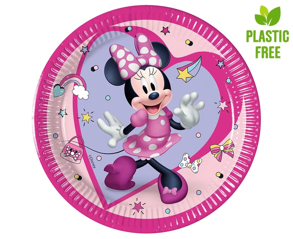 Paper plates Minnie Junior, next generation 20cm, 8 pcs (plastic-free) EOL