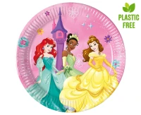 Paper plates Princess-Live Your Story, next generation 20cm, 8 pcs. (Plastic-free) EOL
