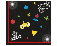 Paper napkins Gaming Party, size 33x33 cm, 20 pcs.