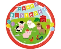 Paper plates Farm, next generation, 23cm, 8 pcs (plastic-free) EOL