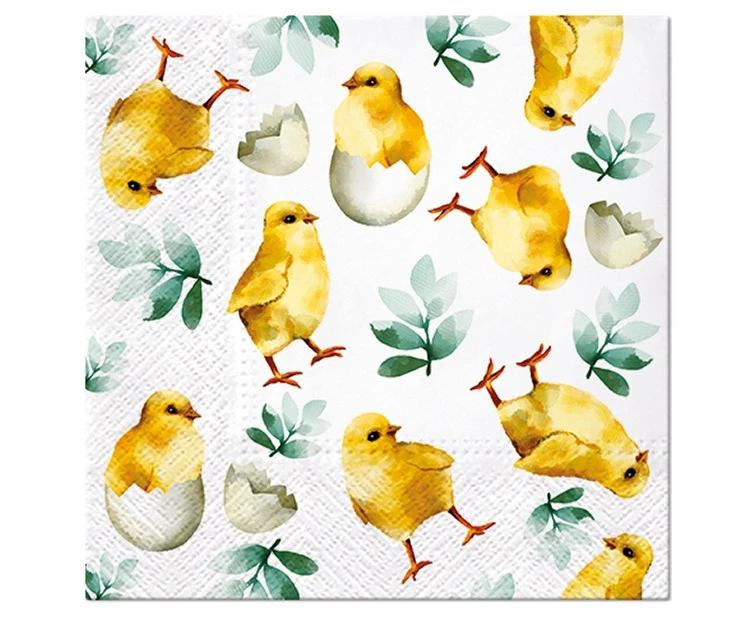 PAW Paper napkins Chicken in Eggs 33 x 33 cm, 20 pcs