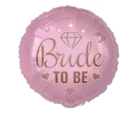 Foil balloon Bide To Be (pink), 18" EOL