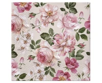 PAW Paper napkins Roses Glory (cream) 33 x 33 cm, 20 pcs