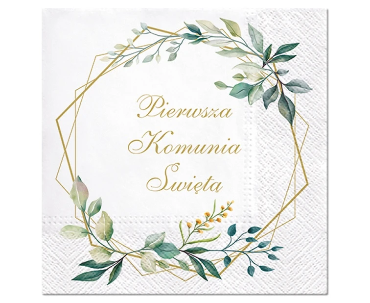 PAW Paper napkins First Communion, 33x33 cm, 20 pcs.