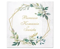 PAW Paper napkins First Communion, 33x33 cm, 20 pcs.
