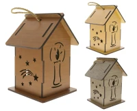 Advent wooden lantern, 1 pcs