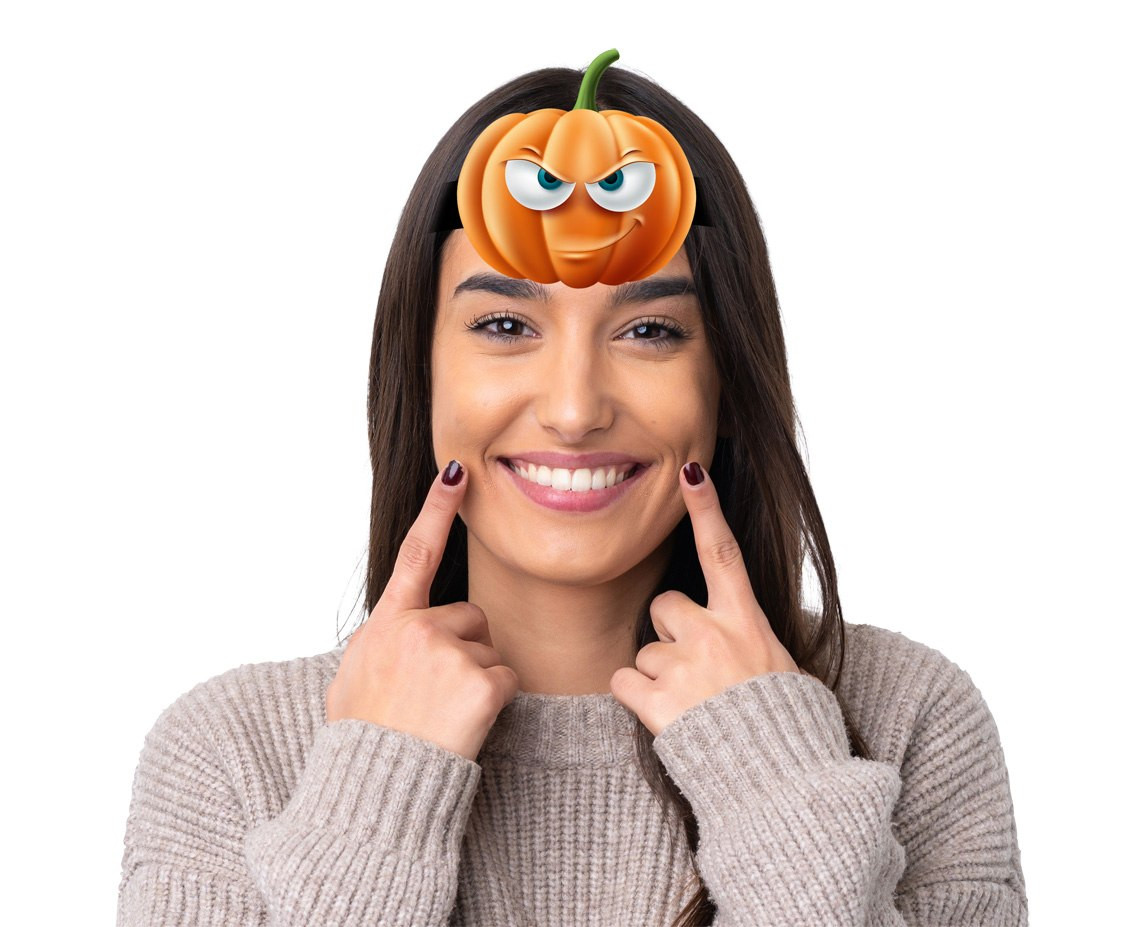 Boo paper headbands, mix, 4 pcs
