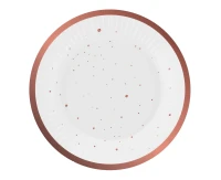Paper plates Celebrate (rosegold), 18 cm/ 6 pcs EOL