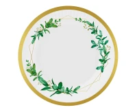 Paper plates Celebrate (leaves), 18 cm/ 6 pcs EOL