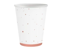 Paper cups Celebrate (rosegold), 250 ml, 6 pcs EOL