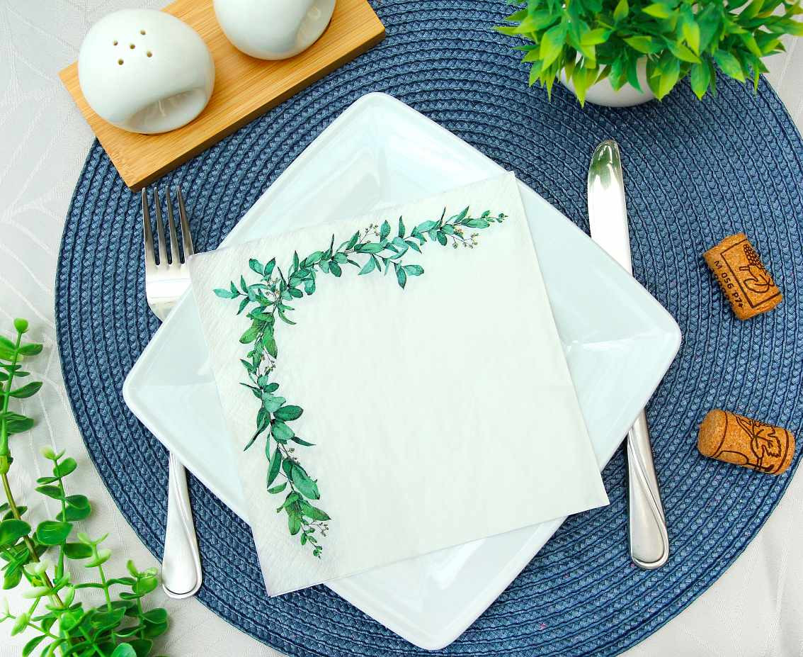 Paper napkins Celebrate (leaves), 33x33 cm/ 20 pcs. EOL