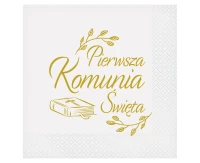 Paper napkins First Communion (Bible), 33x33 cm/ 20 pcs.