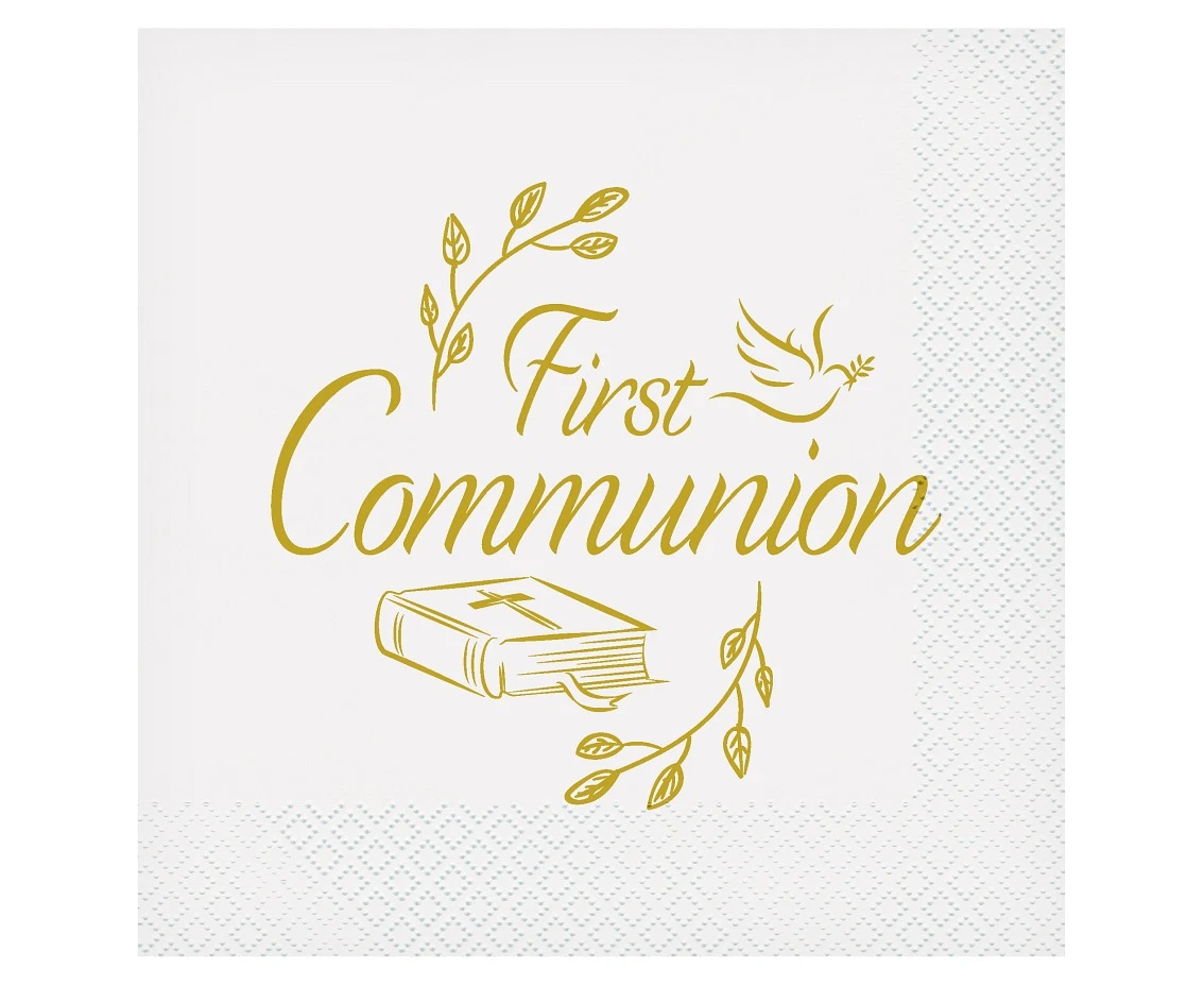 Paper napkins First Communion, 33x33 cm/ 20 pcs.