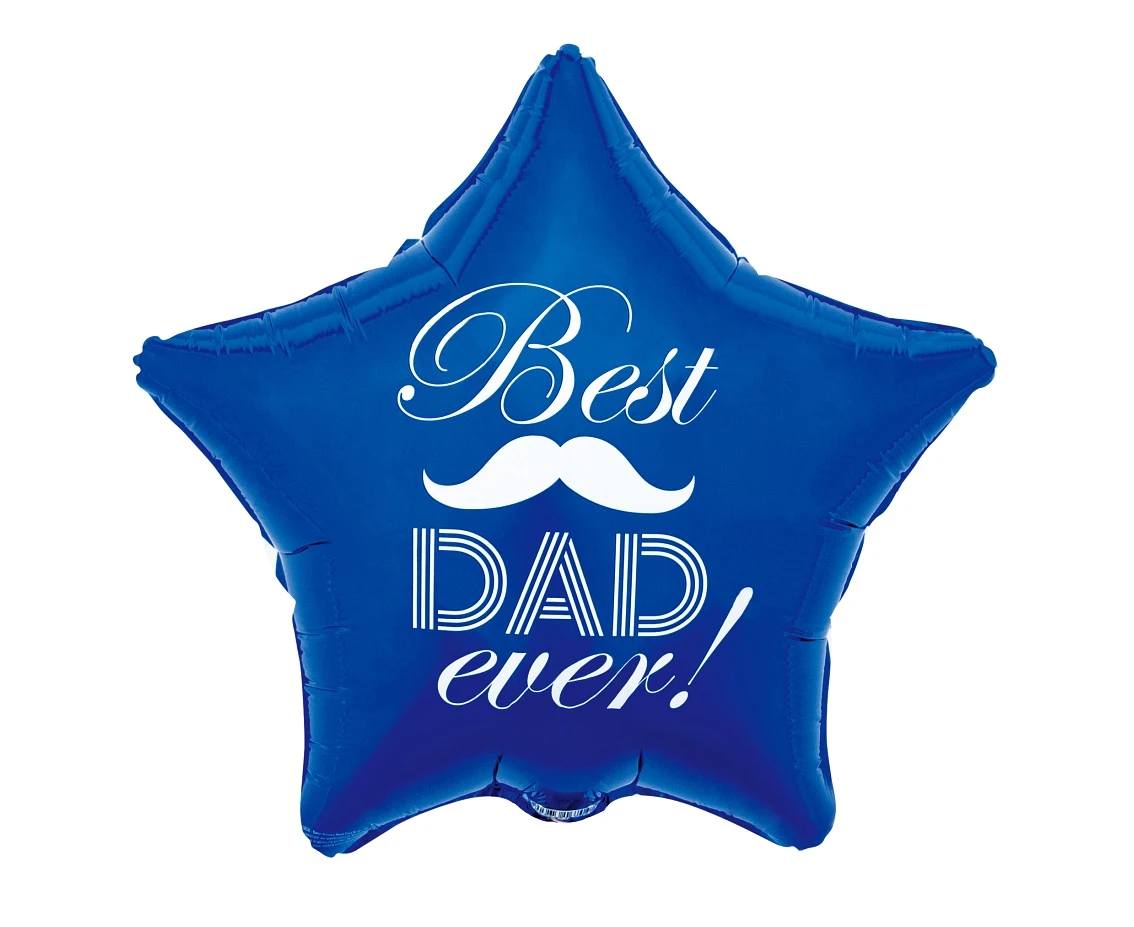 Foil balloon Best Dad Ever, 19" EOL