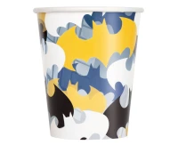 Paper cups Batman, 266 ml, 8 pcs (plastic-free) EOL