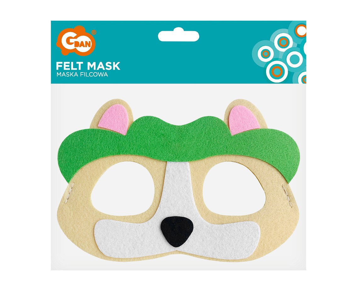 Felt mask Dog Brigade - Trailer, size 18 x 12 cm EOL