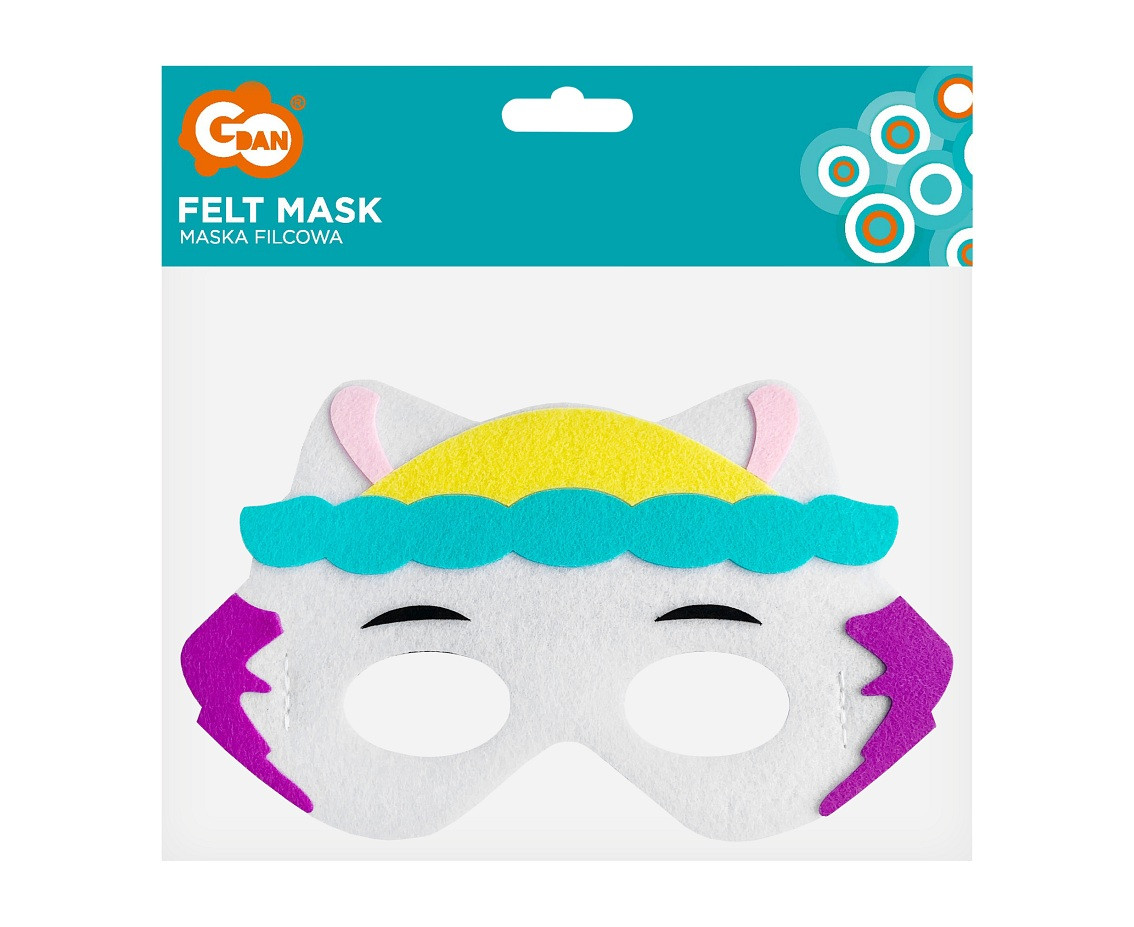 Felt mask Dog Brigade - Mountain Lifeguard, size 17,5 x 12 cm EOL