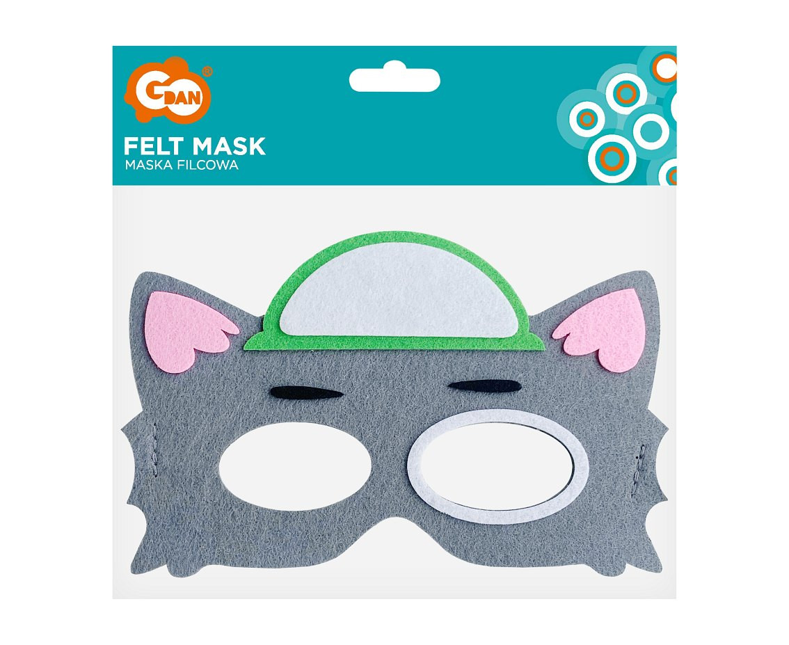 Felt mask Dog Brigade - Ecologist, size 18 x 12 cm EOL