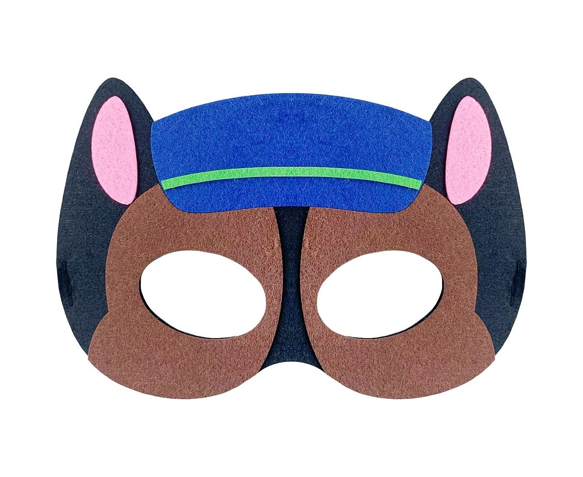 Felt mask Dog Brigade - Police Officer 2, size 18 x 12 cm EOL