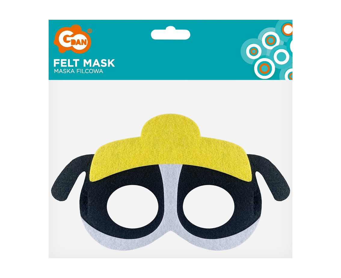 Felt mask Dog Brigade - Construction Chief, size 18 x 11 cm EOL