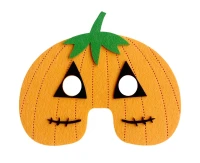 Felt mask - Pumpkin, size 19 x 16,5 cm