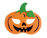 Felt mask - Scary Pumpkin, size 18 x 17 cm