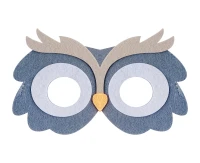 Felt mask - Owl, size 18 x 11 cm EOL