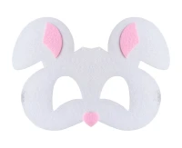 Felt mask - Rabbit, size 18,5 x 13 cm