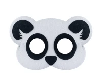 Felt mask - Panda, size 19 x 12 cm