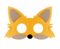 Felt mask - Fox, size 18,5 x 12 cm