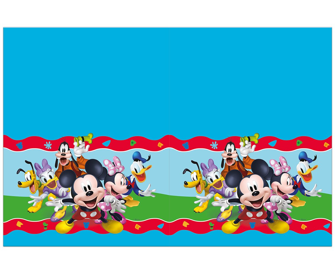 Plastic tablecloth "Mickey Rock The House" 120x180 cm EOL