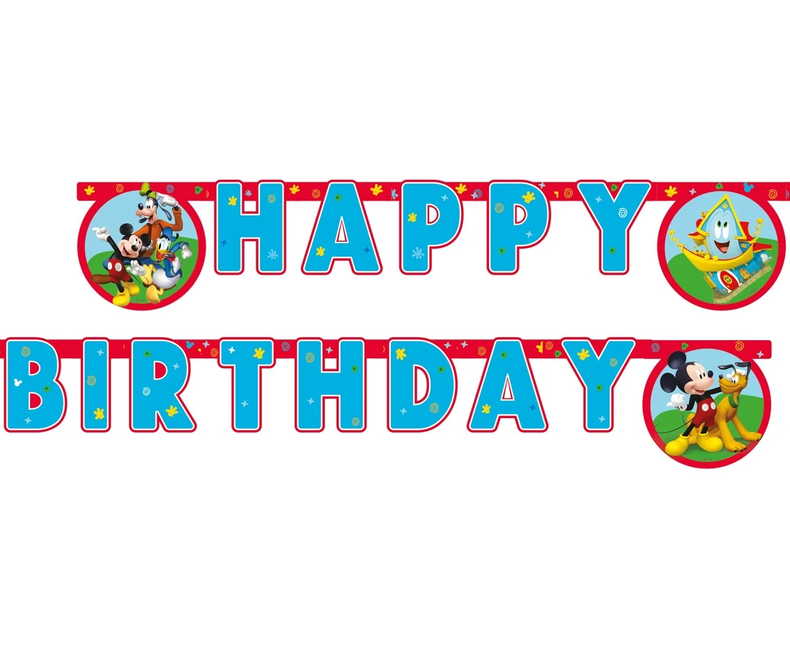 Banner "Mickey Rock The House" - Happy Birthday EOL