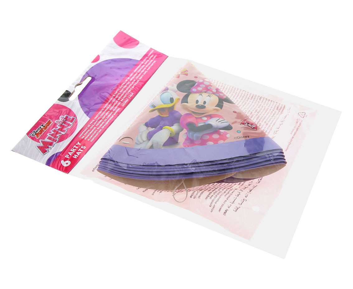 Paper hats "Minnie Junior", 6 pcs EOL