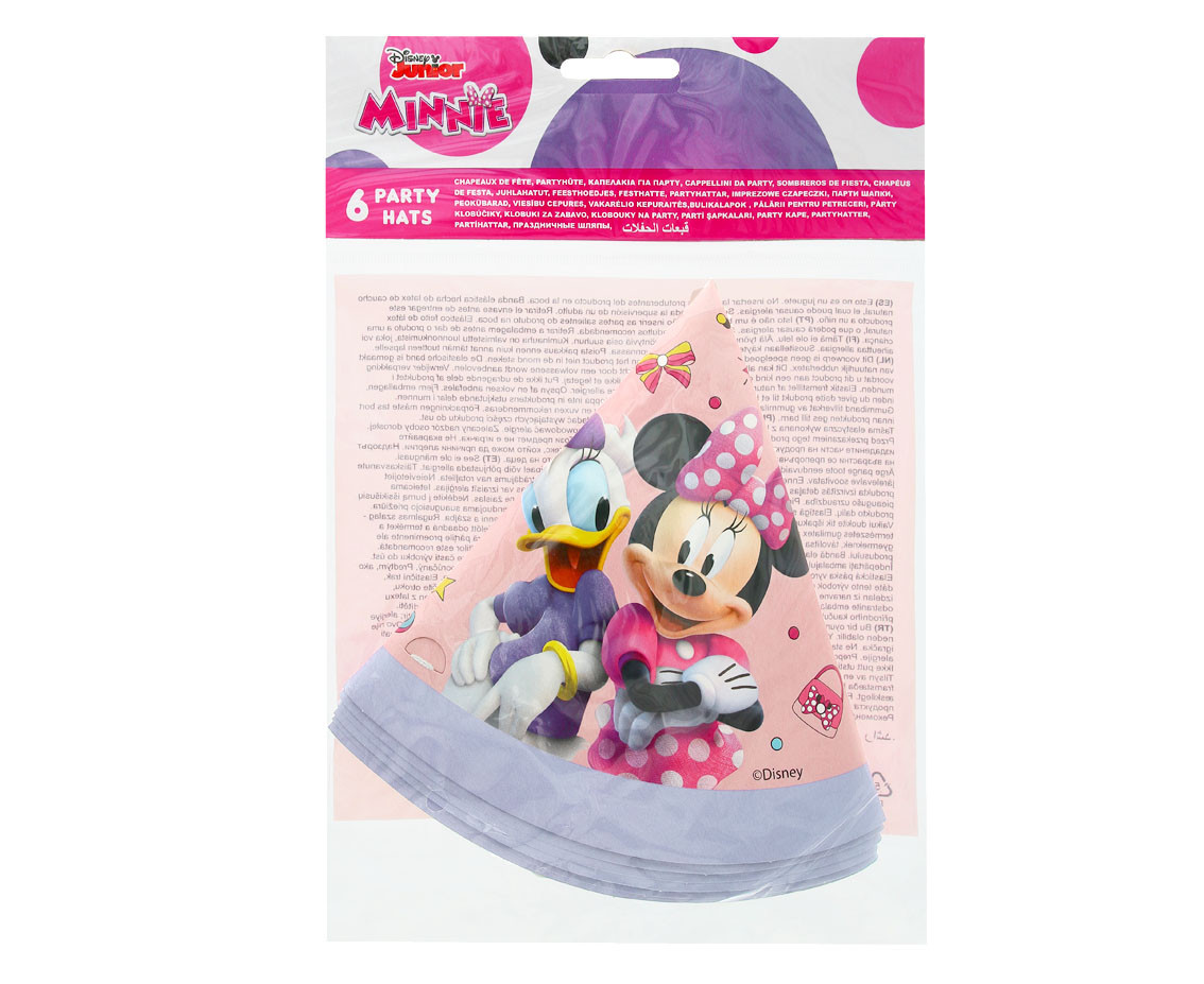 Paper hats "Minnie Junior", 6 pcs EOL
