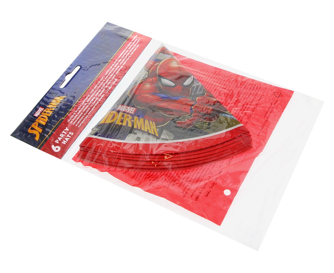 Paper hats "Spiderman Crime Fighter", 6 pcs