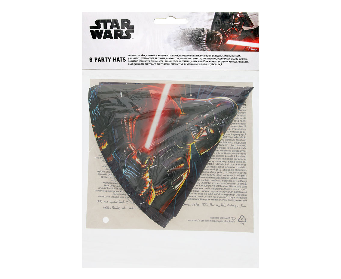 Paper hats "Star Wars Galaxy" 6 pcs
