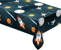 Plastic tablecloth "Rocket Space" 120x180 cm EOL