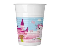 Plastic cups (WM) Unicorn, 200 ml, 8 pcs (SUP label) EOL