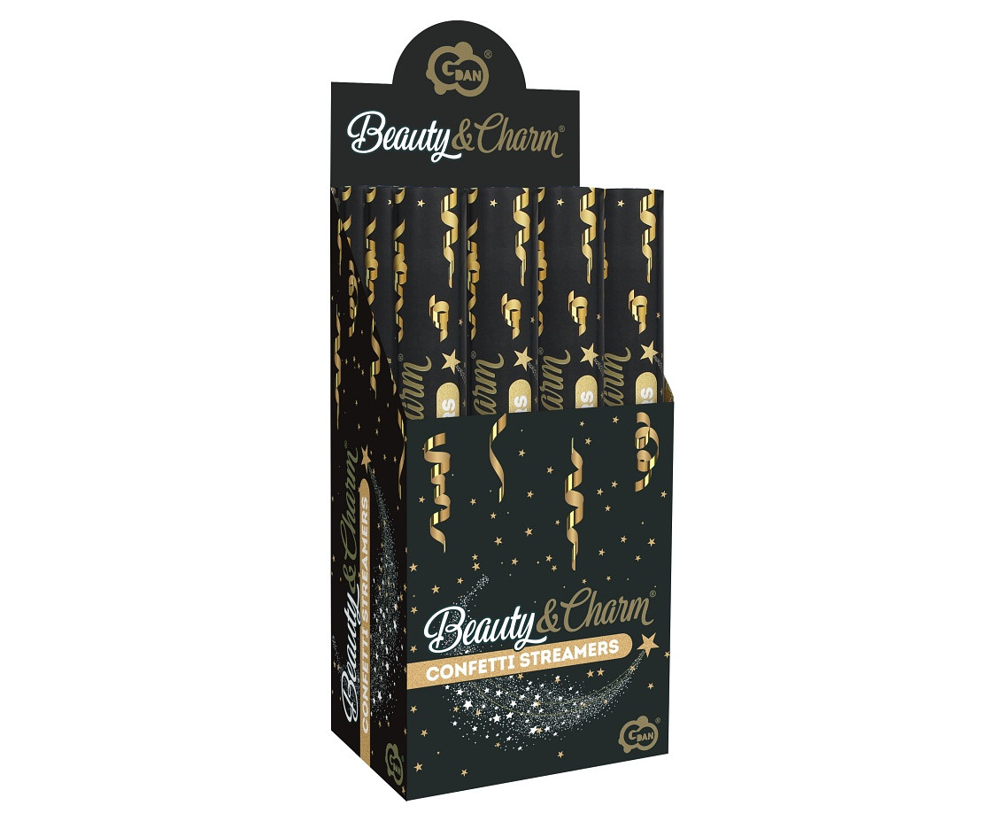 Confetti Cannon - Streamers Gold / 40 cm