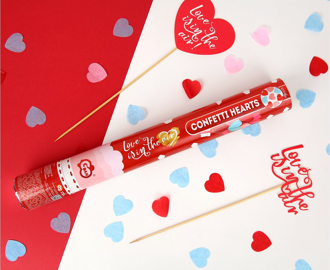 Confetti Cannon - Love is in the air / 40 cm EOL