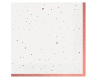 Paper napkins Celebrate (rosegold), 33x33 cm/ 20 pcs. EOL