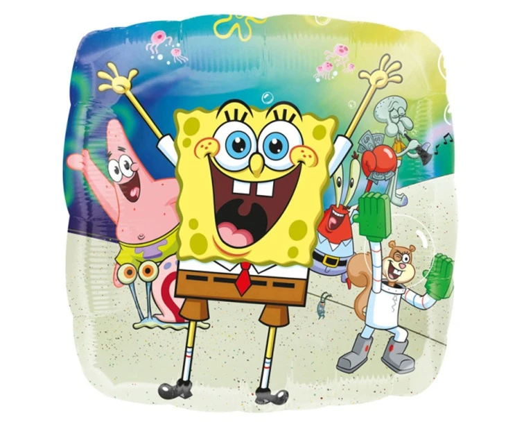 Foil balloon 18" SQR - "SpongeBob", packaged EOL