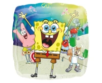 Foil balloon 18" SQR - "SpongeBob", packaged EOL