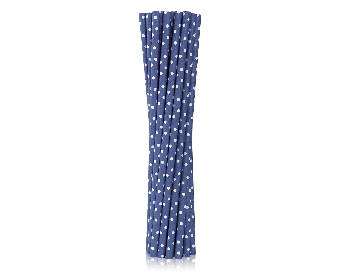 Paper straws, mix, 6x197mm, 40 pcs. EOL